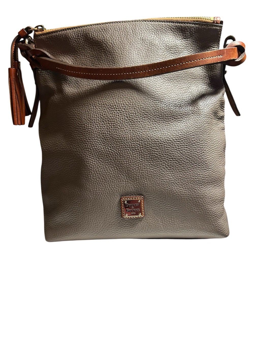 Dooney & Bourke Pebble Grain Leather Sloane Dixon Hobo Elephant Bag